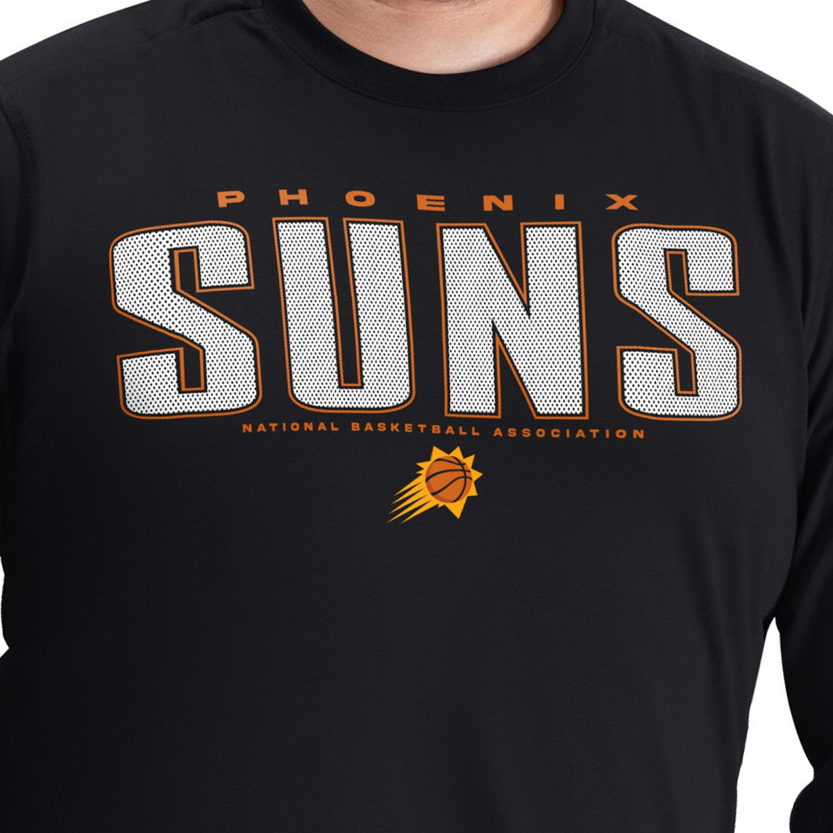 Phoenix Suns G-III Sports by Carl Banks Adaptive Printed Mesh Effect Long Sleeve T-Shirt