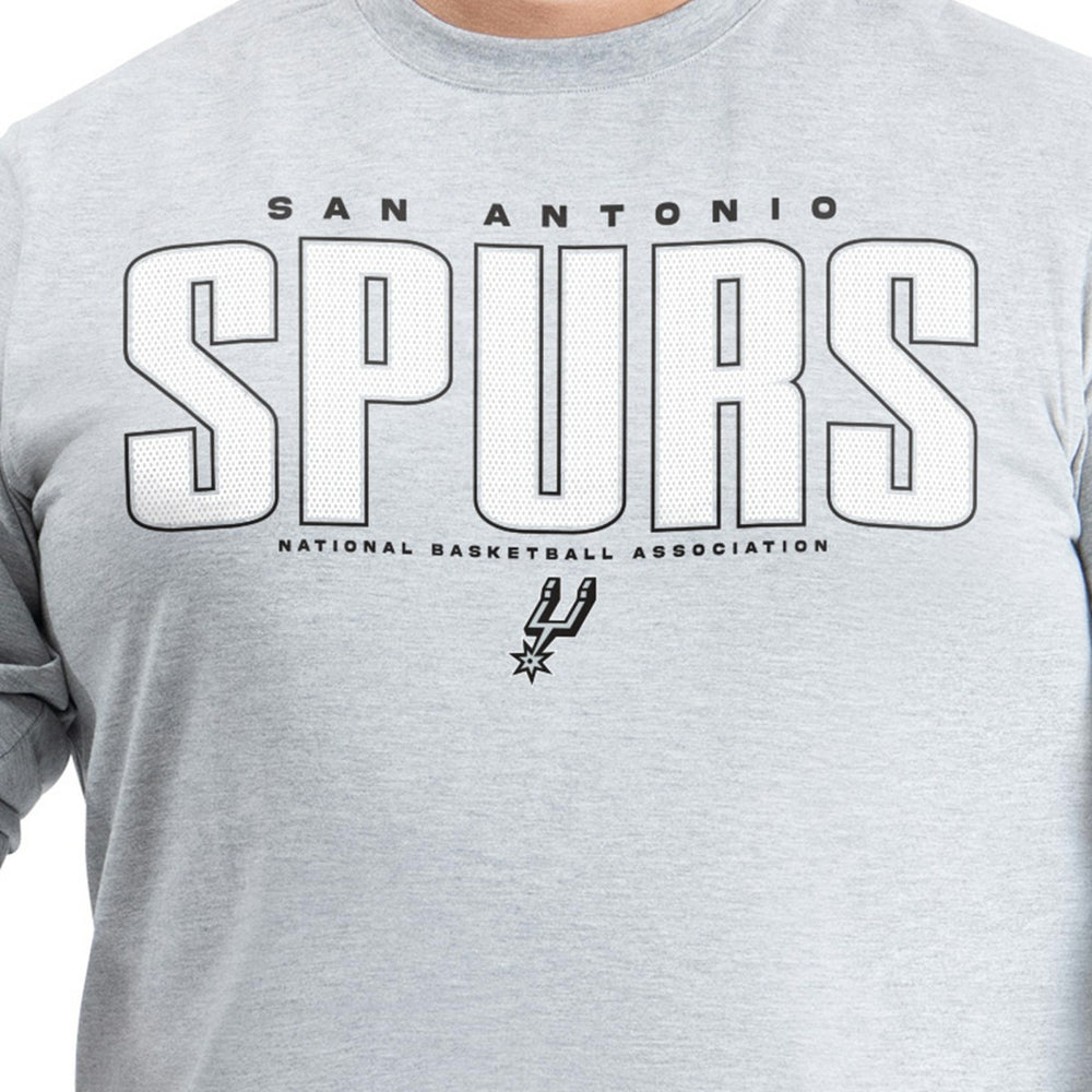 San Antonio Spurs G-III Sports by Carl Banks Adaptive Printed Mesh Effect Long Sleeve T-Shirt