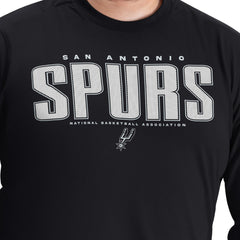 San Antonio Spurs G-III Sports by Carl Banks Adaptive Printed Mesh Effect Long Sleeve T-Shirt