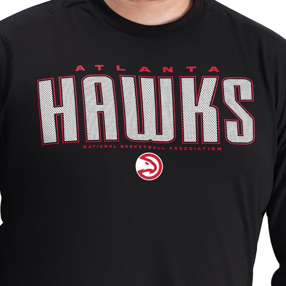 Atlanta Hawks G-III Sports by Carl Banks Adaptive Printed Mesh Effect Long Sleeve T-Shirt