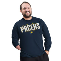 Indiana Pacers G-III Sports by Carl Banks Adaptive Printed Mesh Effect Long Sleeve T-Shirt