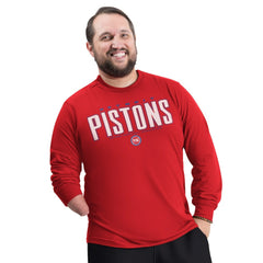 Detroit Pistons G-III Sports by Carl Banks Adaptive Printed Mesh Effect Long Sleeve T-Shirt sale