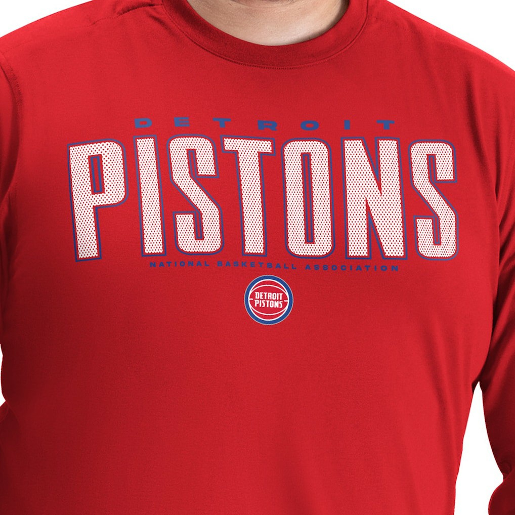 Detroit Pistons G-III Sports by Carl Banks Adaptive Printed Mesh Effect Long Sleeve T-Shirt sale