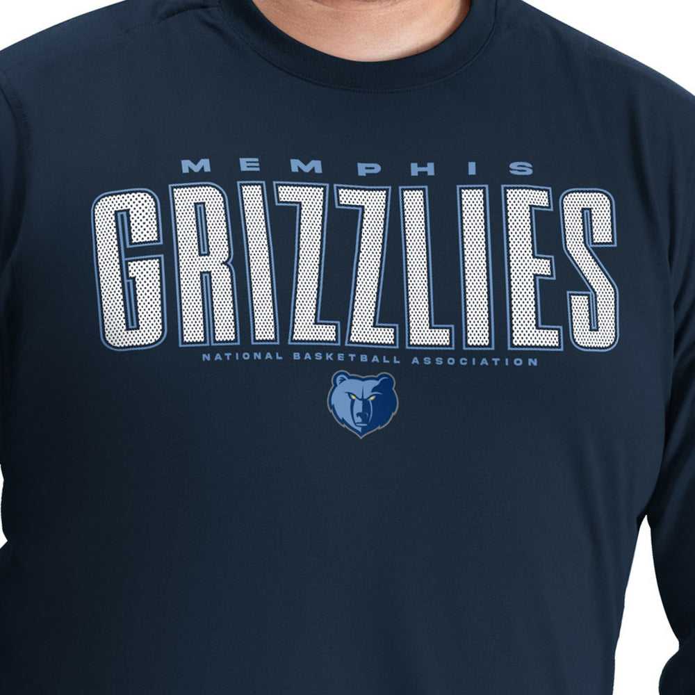 Memphis Grizzlies G-III Sports by Carl Banks Adaptive Printed Mesh Effect Long Sleeve T-Shirt