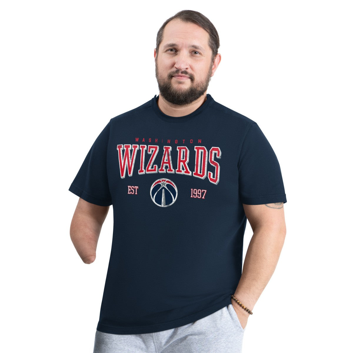 Washington Wizards G-III Sports by Carl Banks Adaptive Classic Team Spirit Short Sleeve T-Shirt