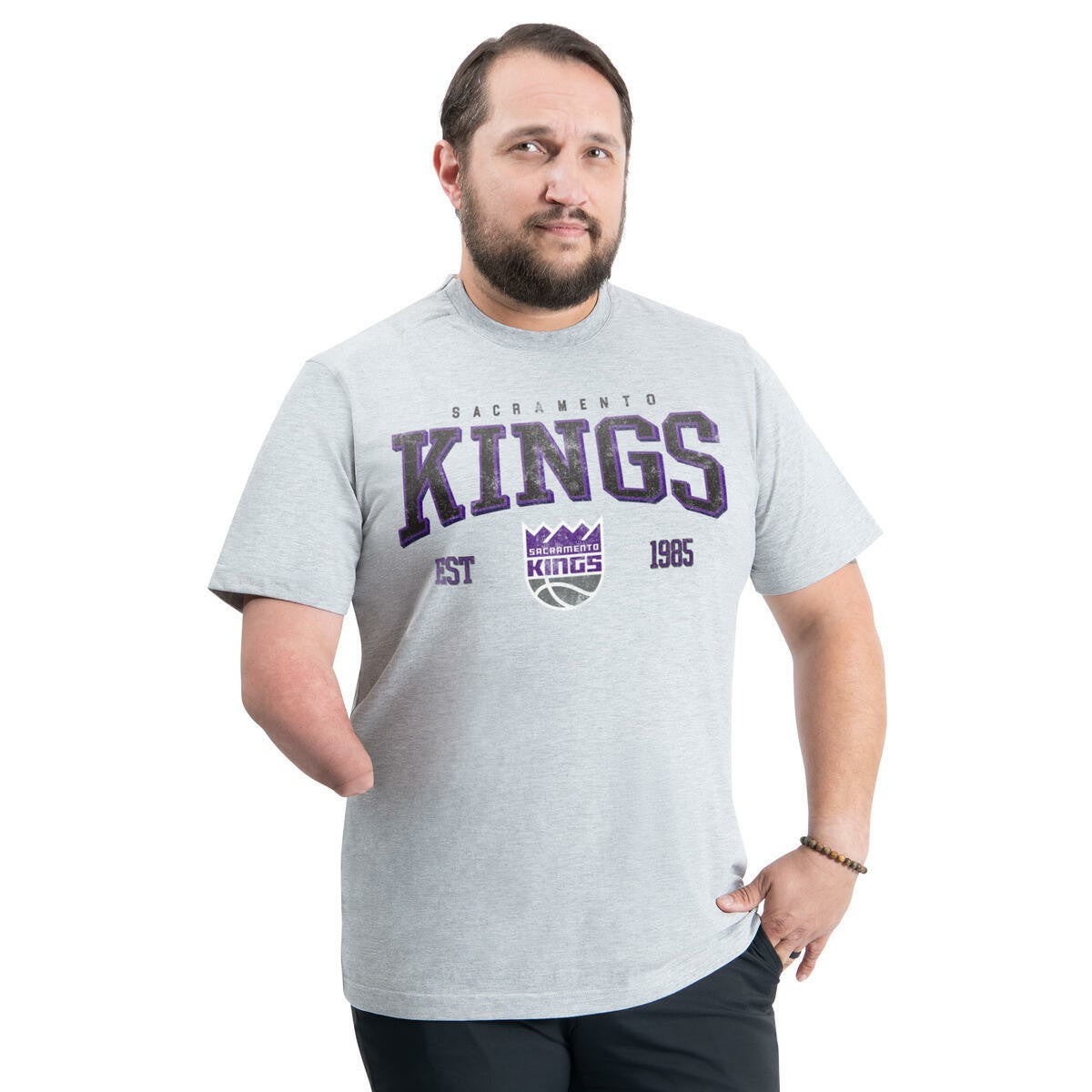 Sacramento Kings G-III Sports by Carl Banks Adaptive Classic Team Spirit Short Sleeve T-Shirt