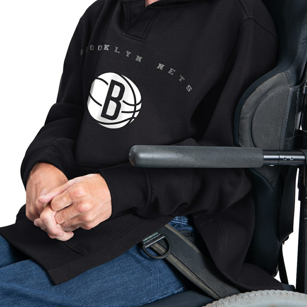 Brooklyn Nets G-III Sports by Carl Banks Adaptive Team Arc Fleece Hoodie