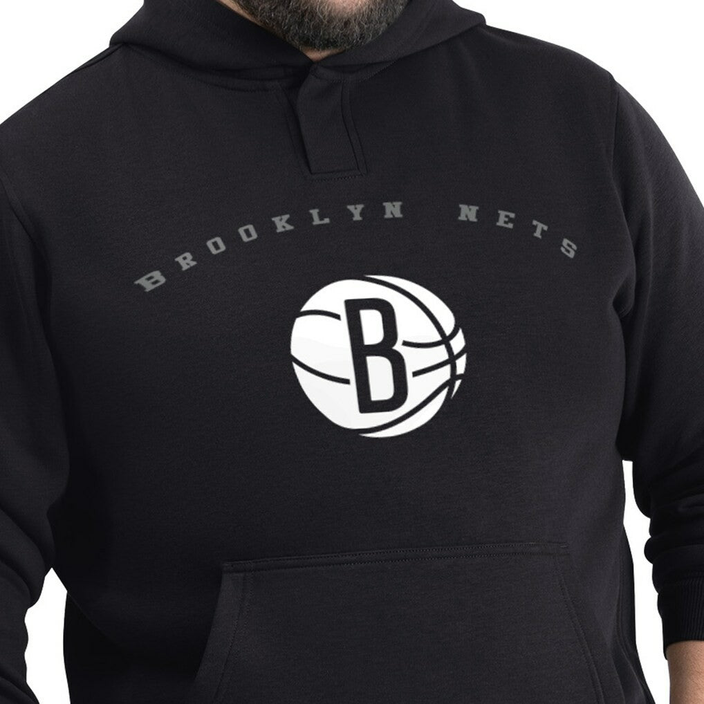 Brooklyn Nets G-III Sports by Carl Banks Adaptive Team Arc Fleece Hoodie