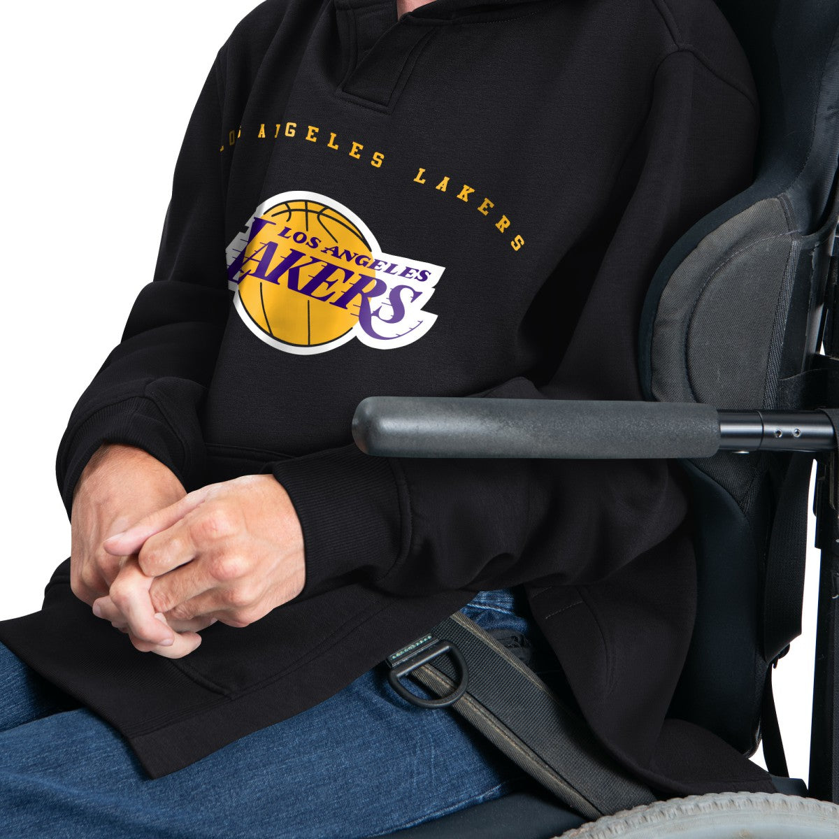 Los Angeles Lakers G-III Sports by Carl Banks Adaptive Team Arc Fleece Hoodie