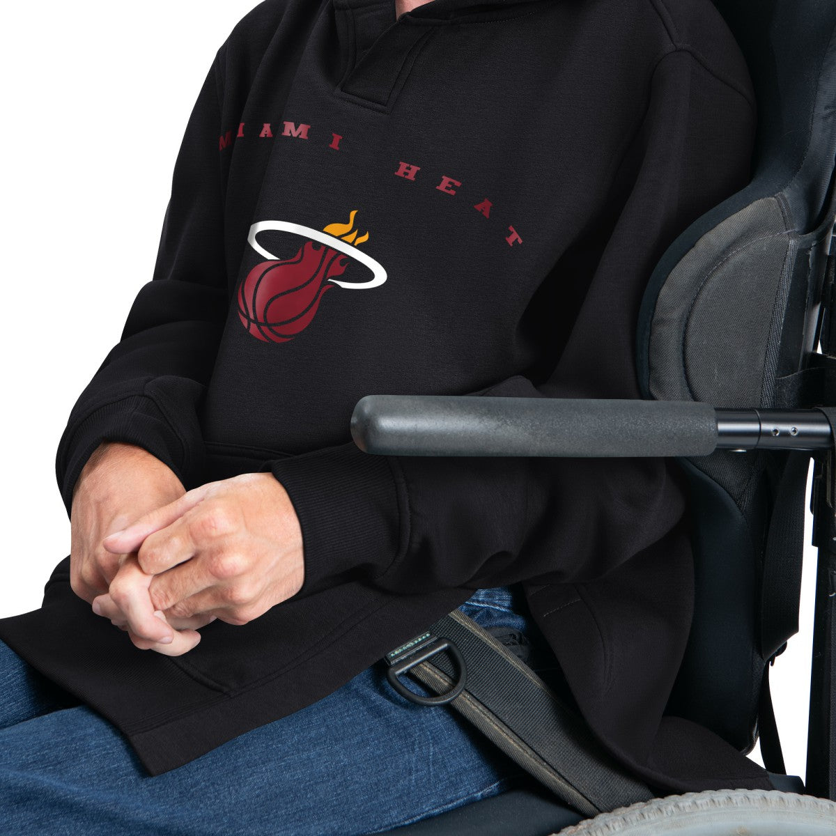 Miami Heat G-III Sports by Carl Banks Adaptive Team Arc Fleece Hoodie