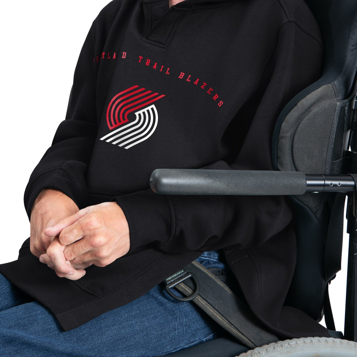 Portland Trail Blazers G-III Sports by Carl Banks Adaptive Team Arc Fleece Hoodie