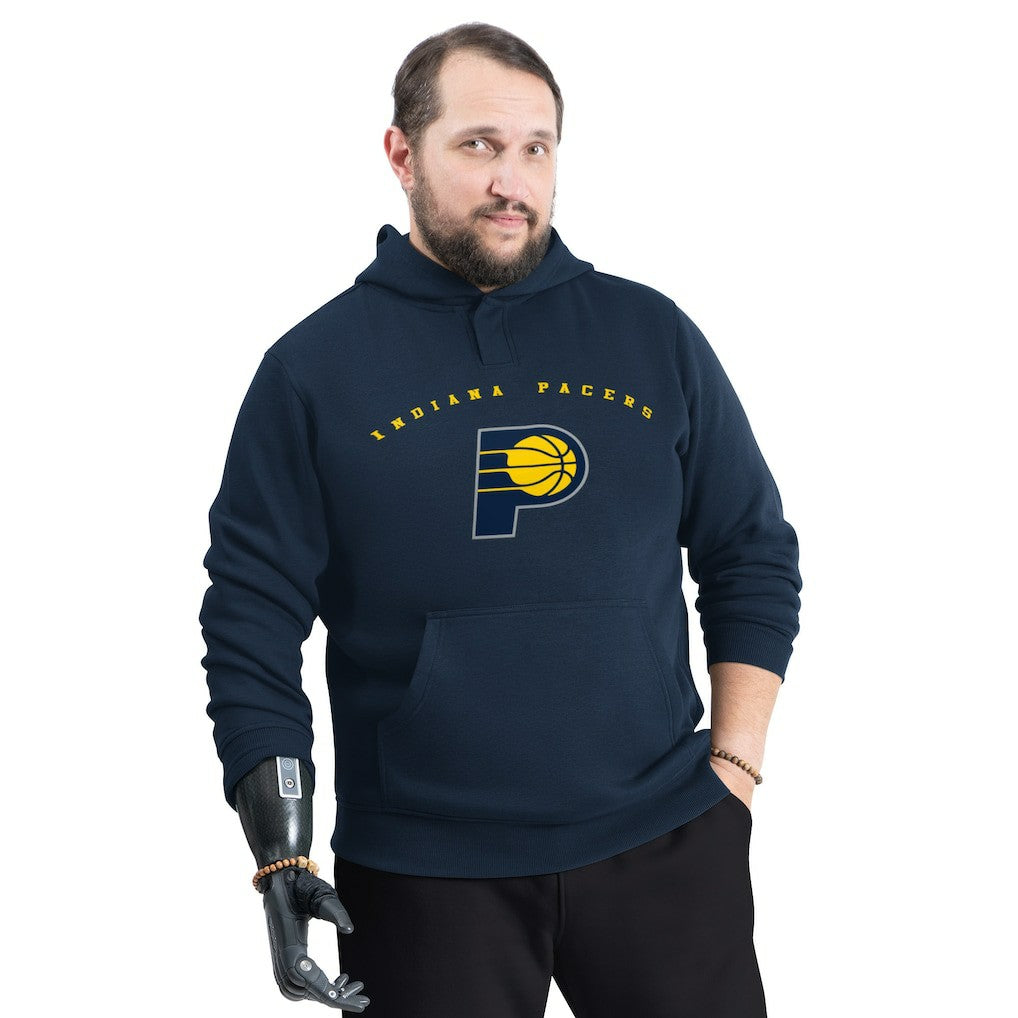 Indiana Pacers G-III Sports by Carl Banks Adaptive Team Arc Fleece Hoodie