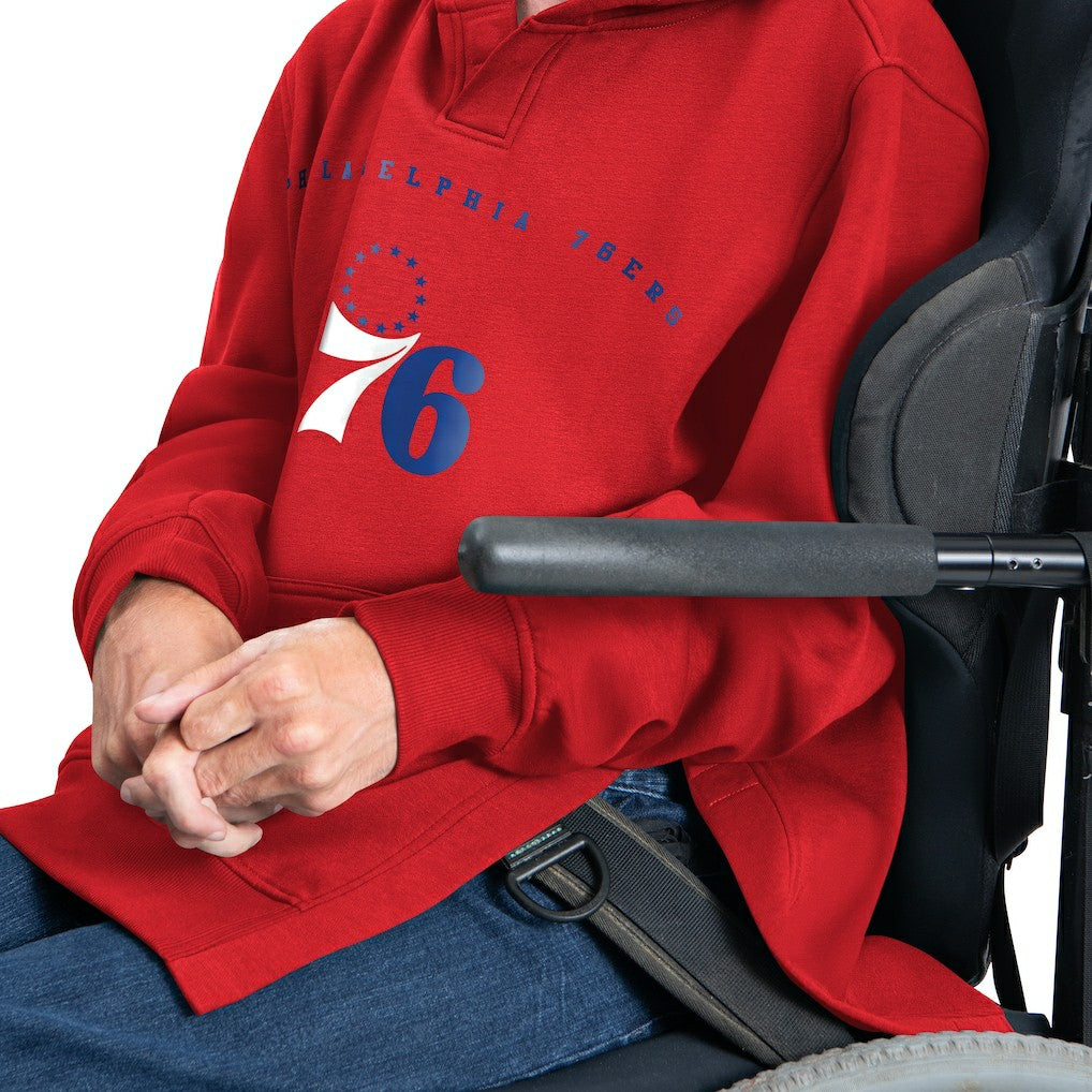 Philadelphia 76ers G-III Sports by Carl Banks Adaptive Team Arc Fleece Hoodie