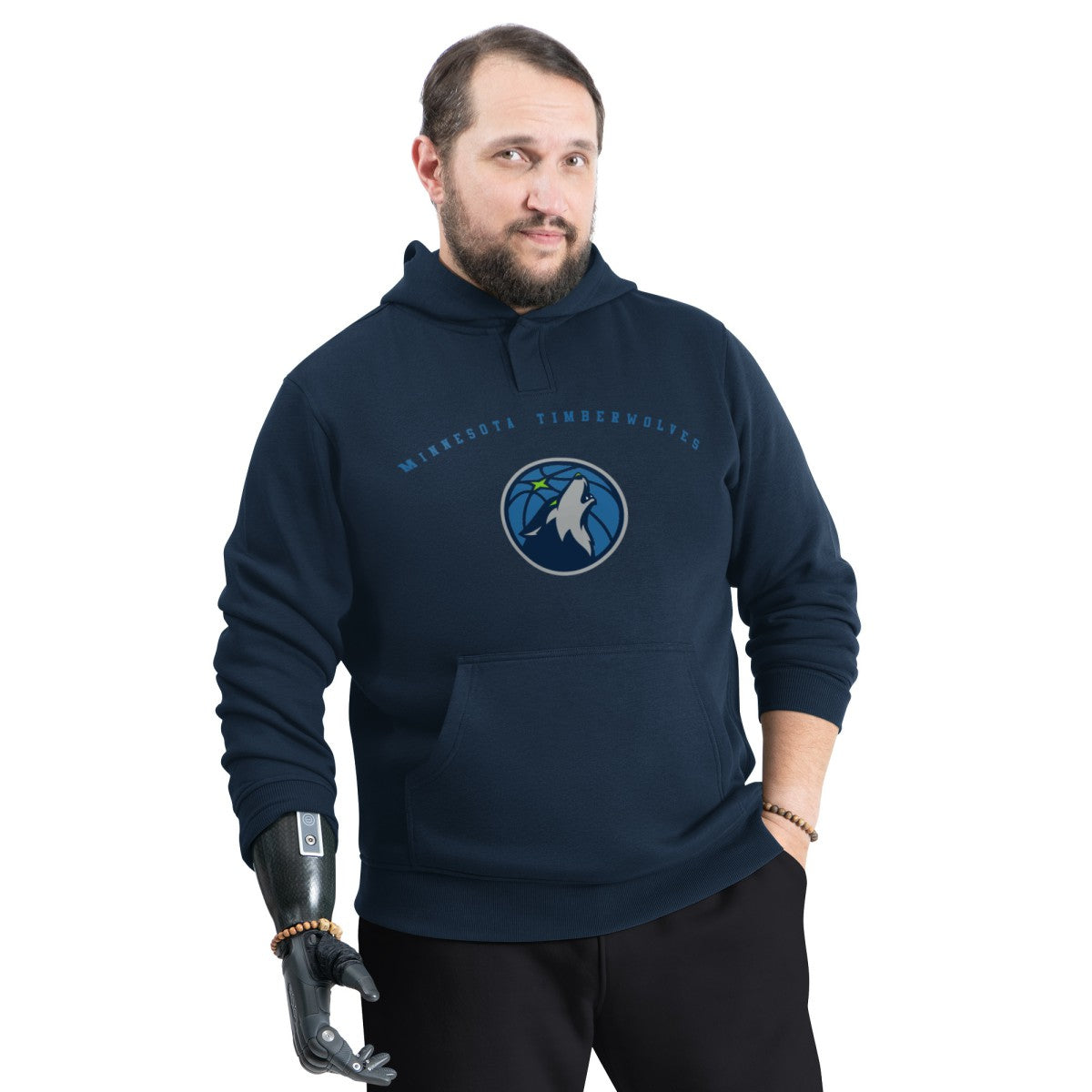 Minnesota Timberwolves G-III Sports by Carl Banks Adaptive Team Arc Fleece Hoodie
