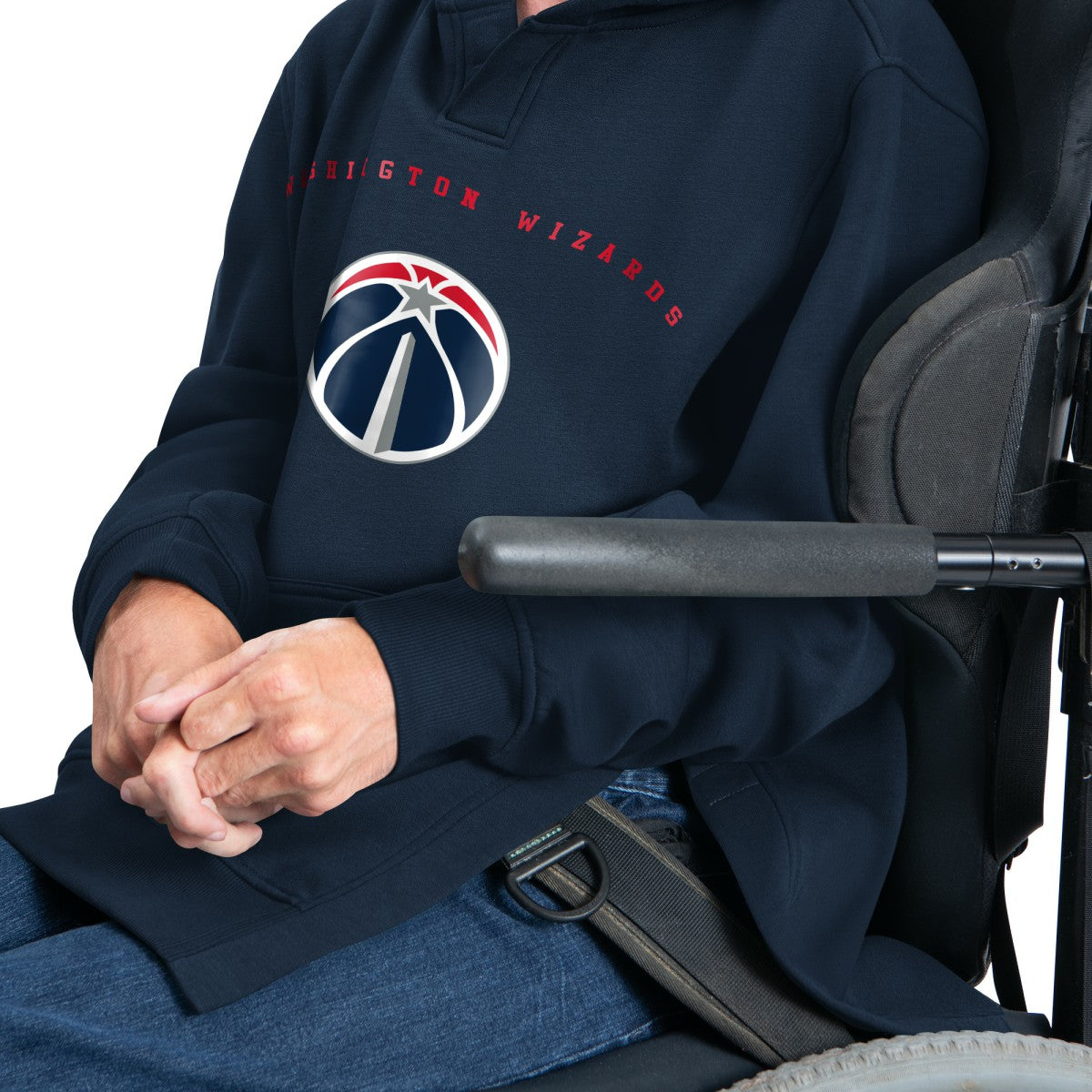 Washington Wizards G-III Sports by Carl Banks Adaptive Team Arc Fleece Hoodie