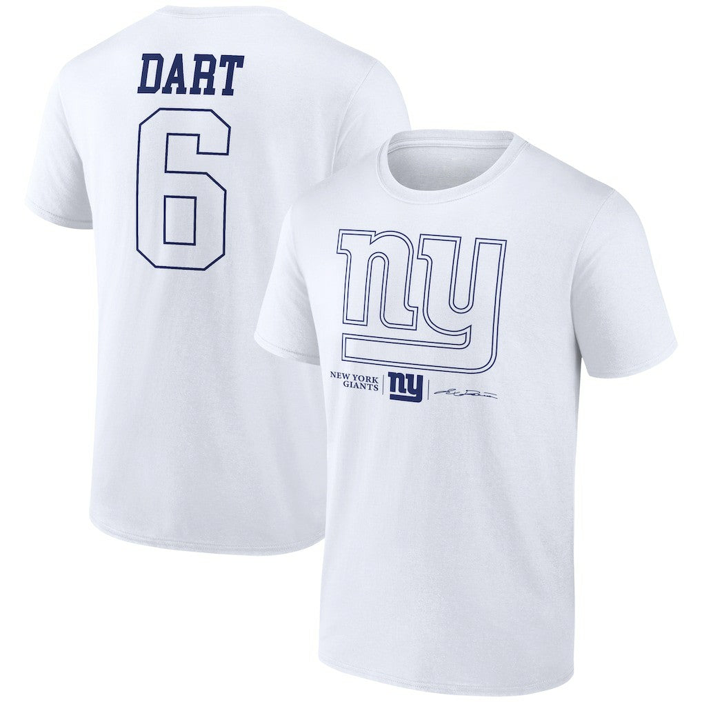 Jaxson Dart  Tonal Name & Number T-Shirt - New York Giants T-shirts