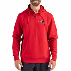 Cutter & Buck Roam Eco Half-Zip Recycled Pullover Hoodie - New England Patriots Hoodies