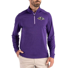 Cutter & Buck Coastline Epic Comfort Recycled Quarter-Zip Pullover - Baltimore Ravens Pullover
