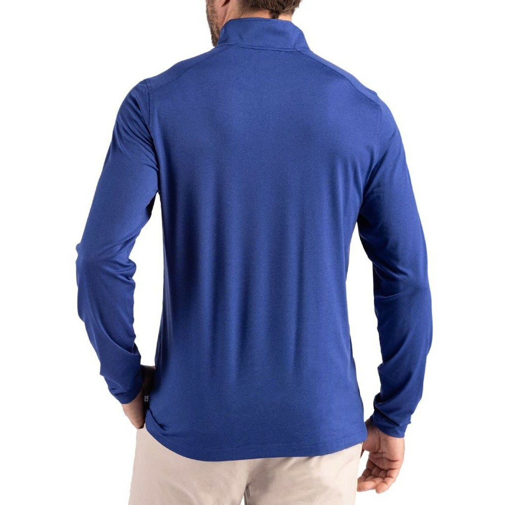 Cutter & Buck Coastline Epic Comfort Recycled Quarter-Zip Pullover - Buffalo Bills Pullover