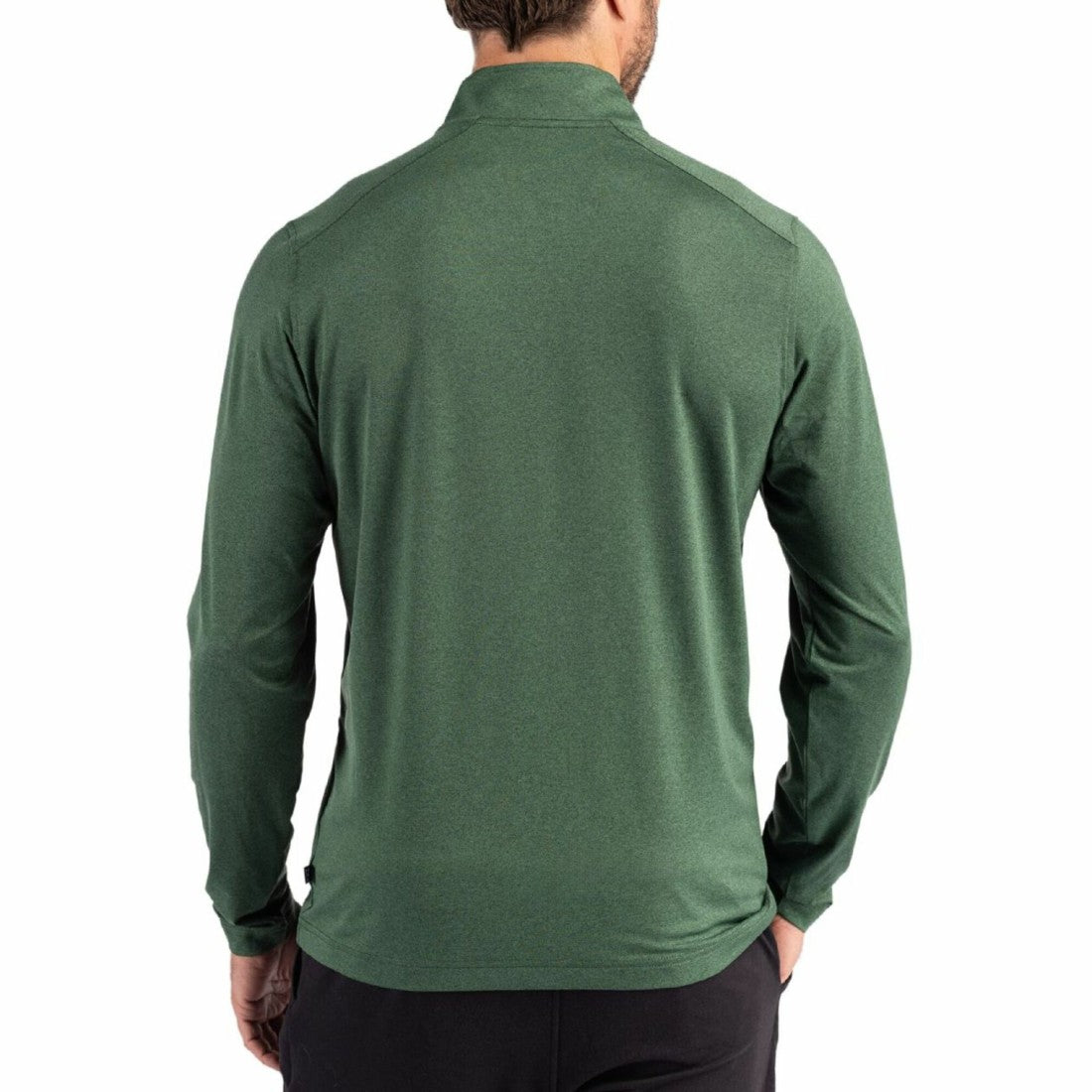Cutter & Buck Coastline Epic Comfort Recycled Quarter-Zip Pullover - Green Bay Packers Pullover