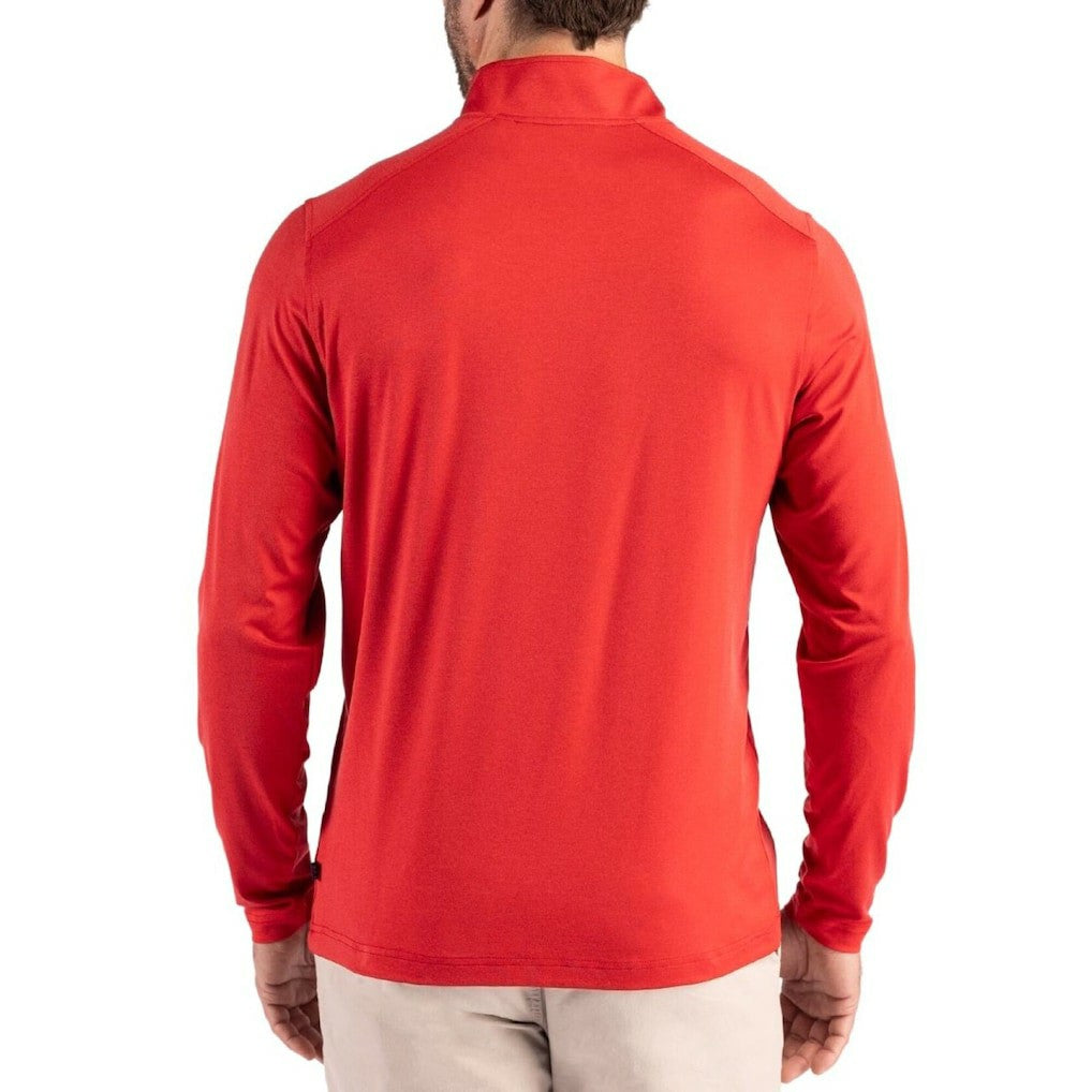 Cutter & Buck Coastline Epic Comfort Recycled Quarter-Zip Pullover - Kansas City Chiefs Pullover