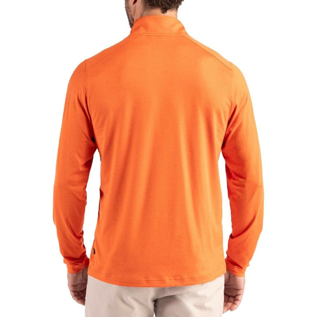 Cutter & Buck Coastline Epic Comfort Recycled Quarter-Zip Pullover - Miami Dolphins Pullover