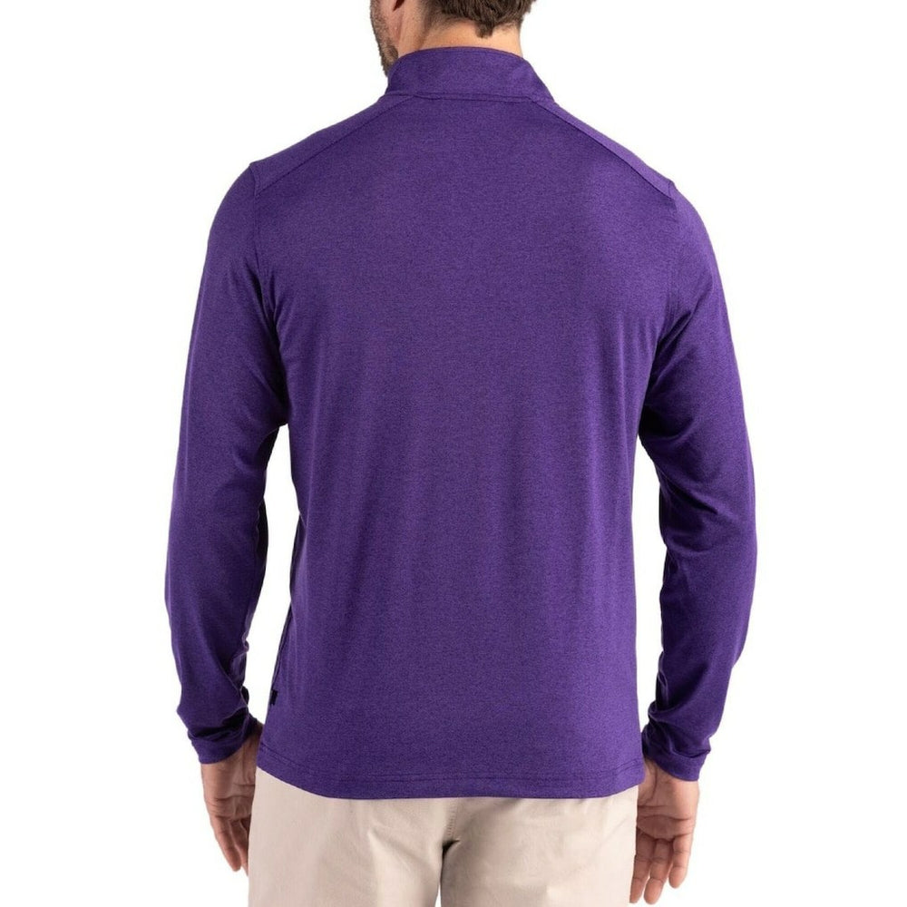 Cutter & Buck Coastline Epic Comfort Recycled Quarter-Zip Pullover - Minnesota Vikings Pullover