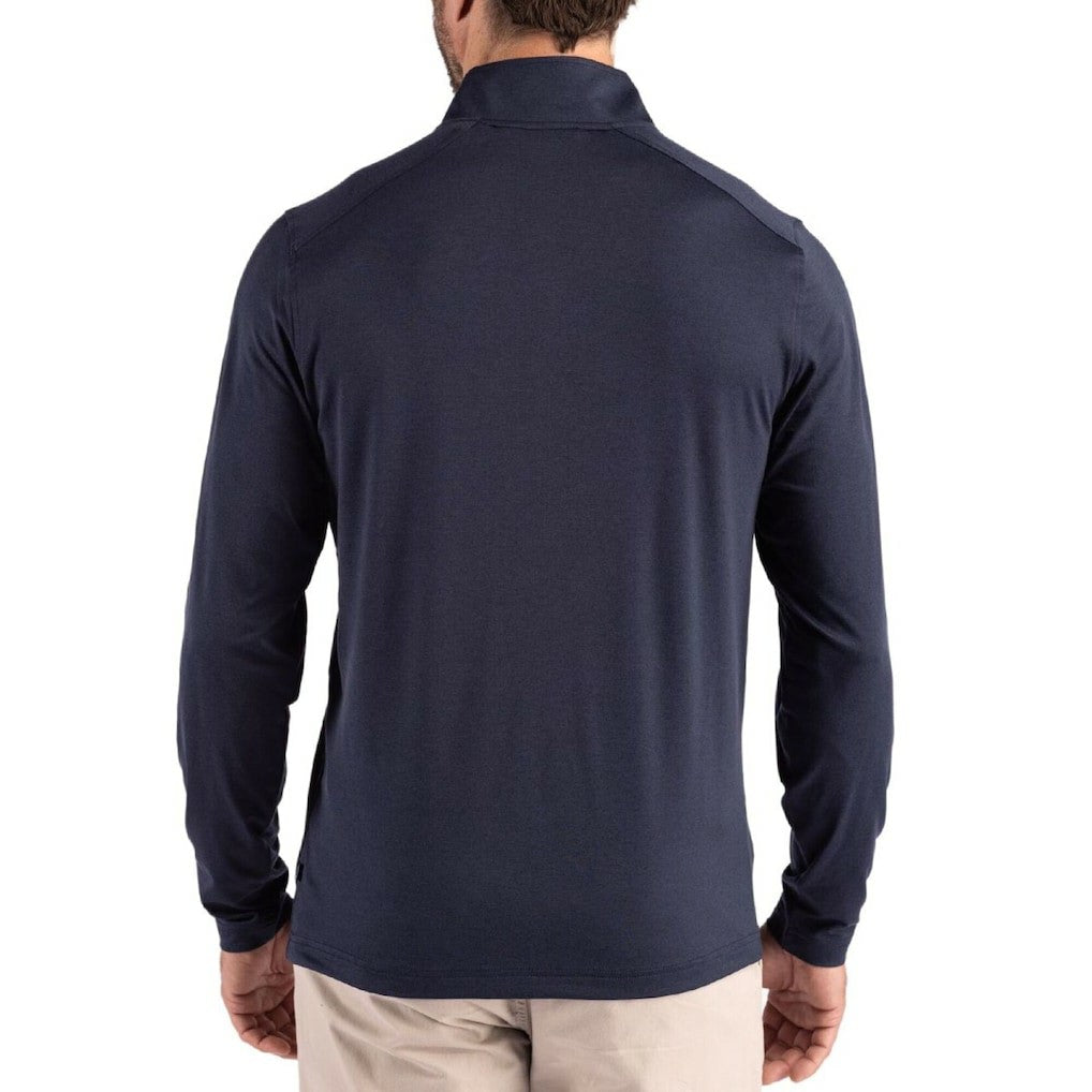 Cutter & Buck Coastline Epic Comfort Recycled Quarter-Zip Pullover - New England Patriots Pullover