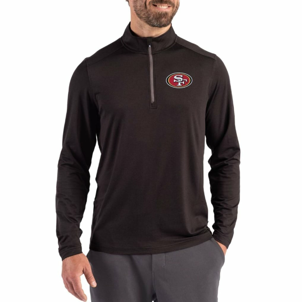 Cutter & Buck Coastline Epic Comfort Recycled Quarter-Zip Pullover - San Francisco 49ers Pullover