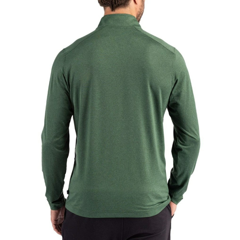Cutter & Buck Coastline Epic Comfort Recycled Quarter-Zip Pullover - New York Jets Pullover