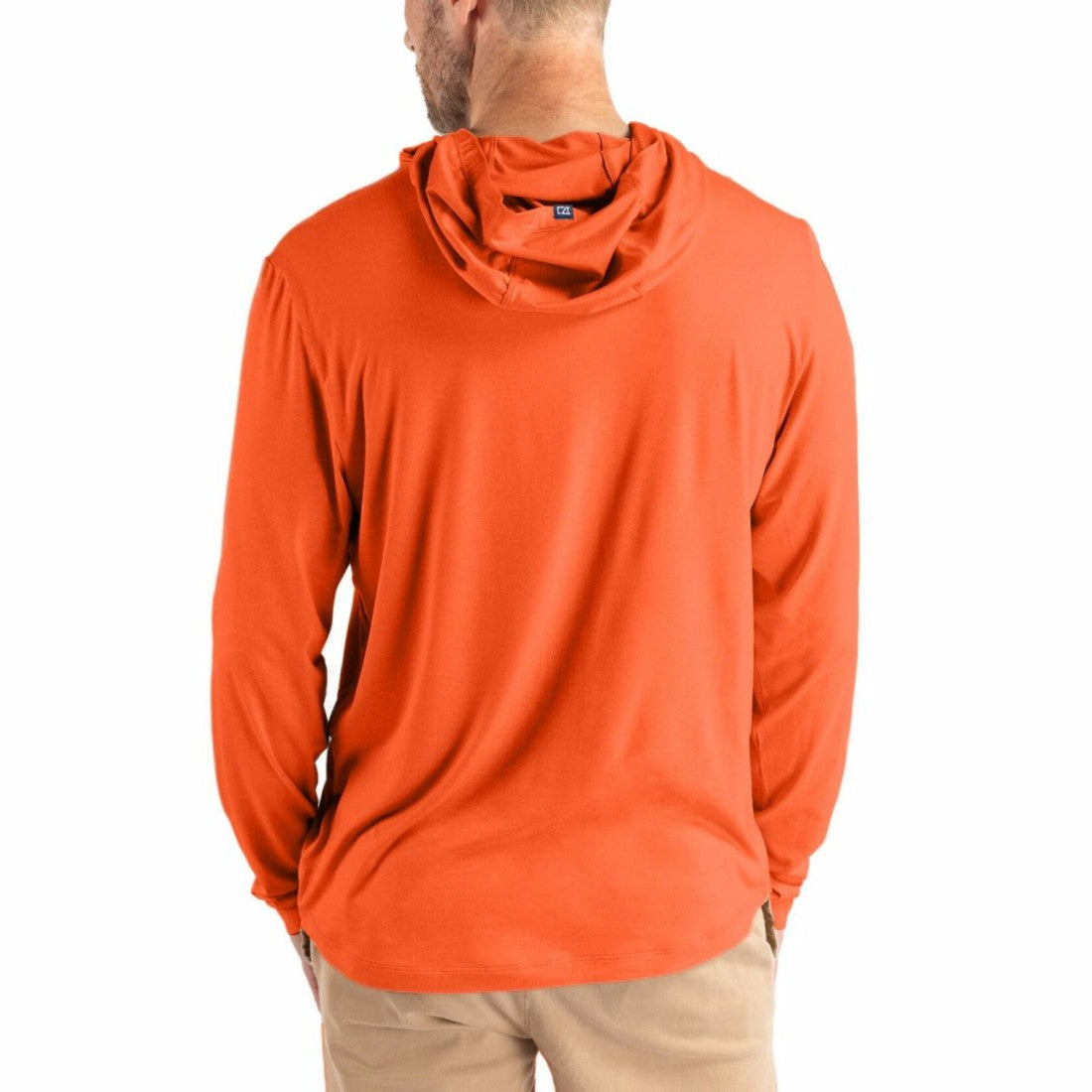 Cutter & Buck Coastline Epic Comfort Recycled Long Sleeve Hoodie T-Shirt - Denver Broncos Hoodies
