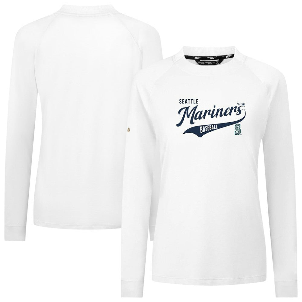 White Seattle Mariners Levelwear Women's Slender Glide T-Shirt