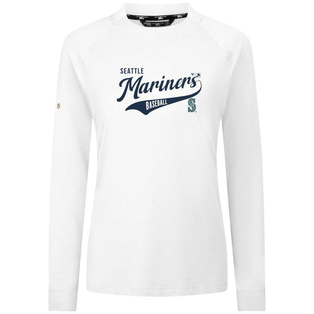 White Seattle Mariners Levelwear Women's Slender Glide T-Shirt