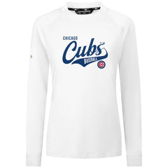 White Chicago Cubs Levelwear Women's Slender Glide T-Shirt