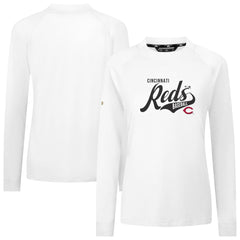 White Cincinnati Reds Levelwear Women's Slender Glide T-Shirt