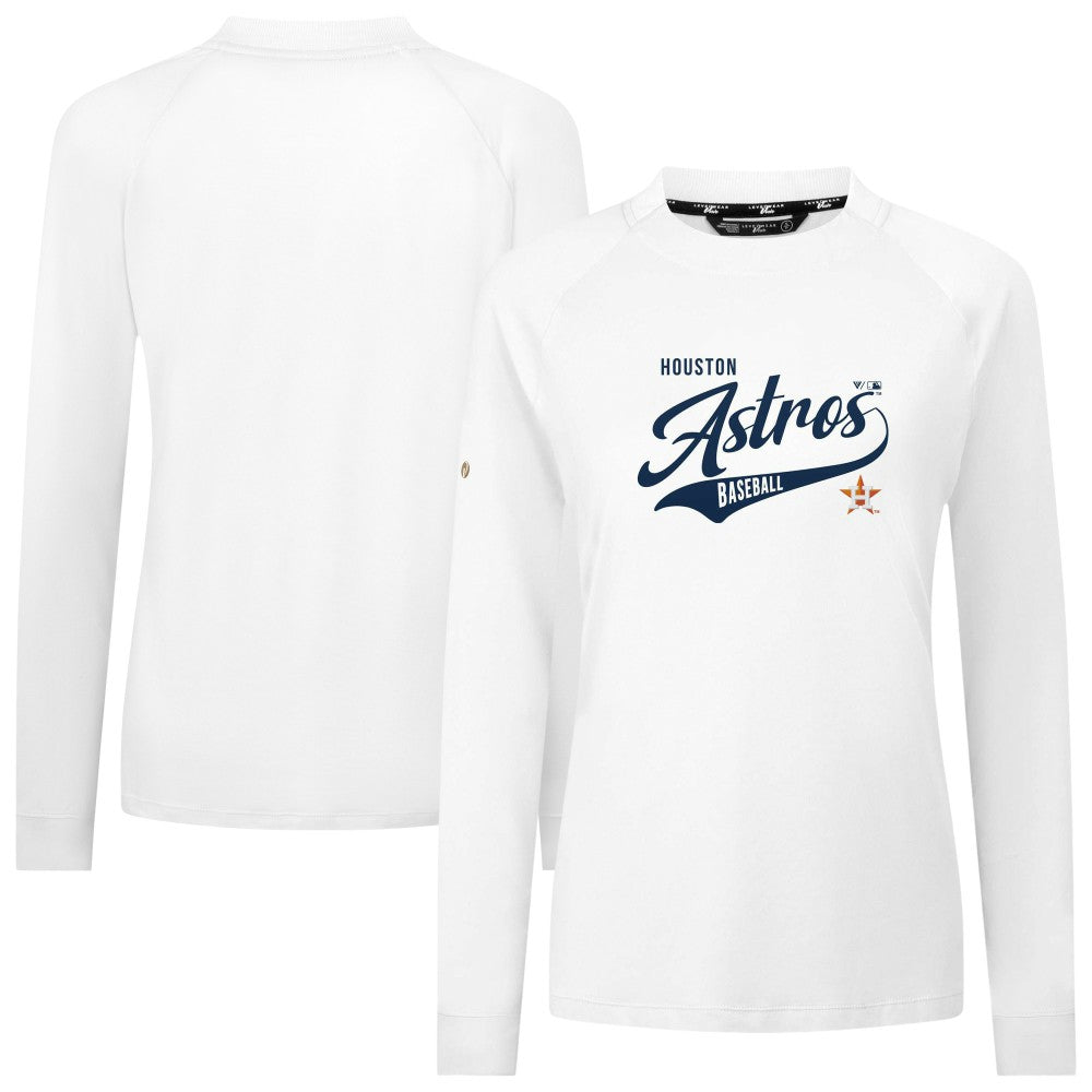 White Houston Astros Levelwear Women's Slender Glide T-Shirt