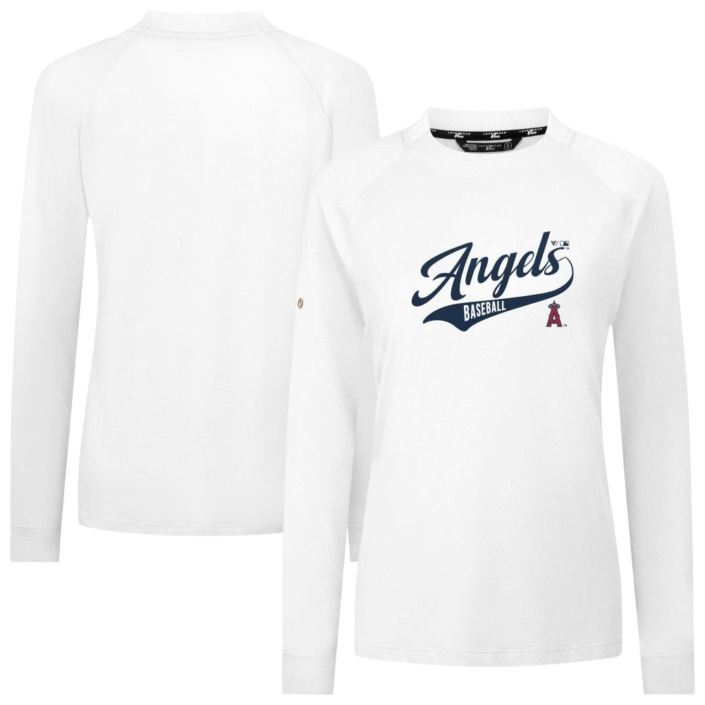 White Los Angeles Angels Levelwear Women's Slender Glide T-Shirt