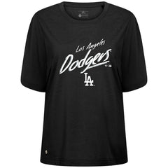 Black Los Angeles Dodgers Levelwear Women's Bloom Sizzle T-Shirt