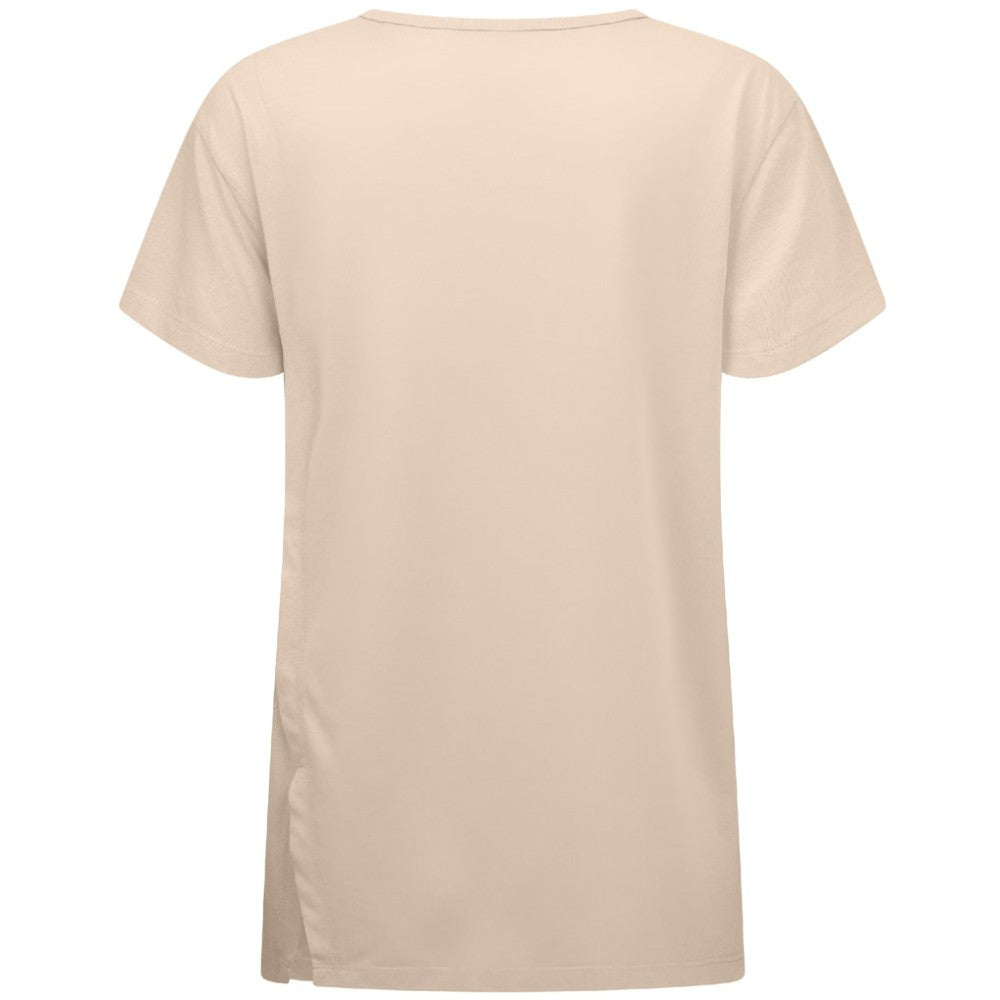 Khaki Texas Rangers Levelwear Women's Influx Sizzle T-Shirt