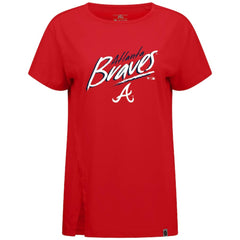 Red Atlanta Braves Levelwear Women's Influx Sizzle T-Shirt