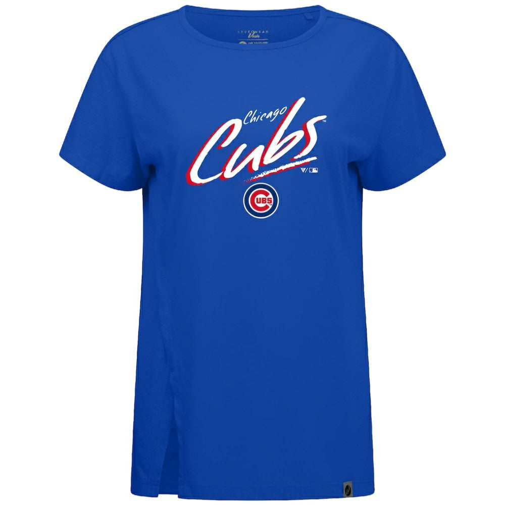 Royal Chicago Cubs Levelwear Women's Influx Sizzle T-Shirt
