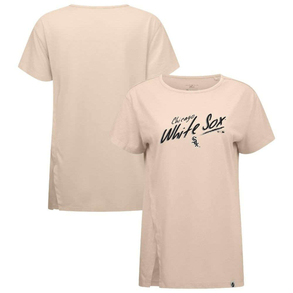 Khaki Chicago White Sox Levelwear Women's Influx Sizzle T-Shirt