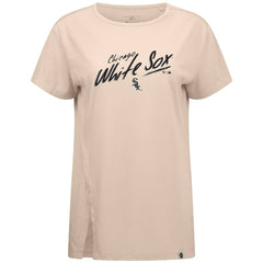 Khaki Chicago White Sox Levelwear Women's Influx Sizzle T-Shirt