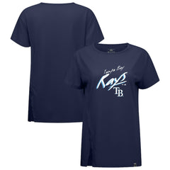 Navy Tampa Bay Rays Levelwear Women's Influx Sizzle T-Shirt