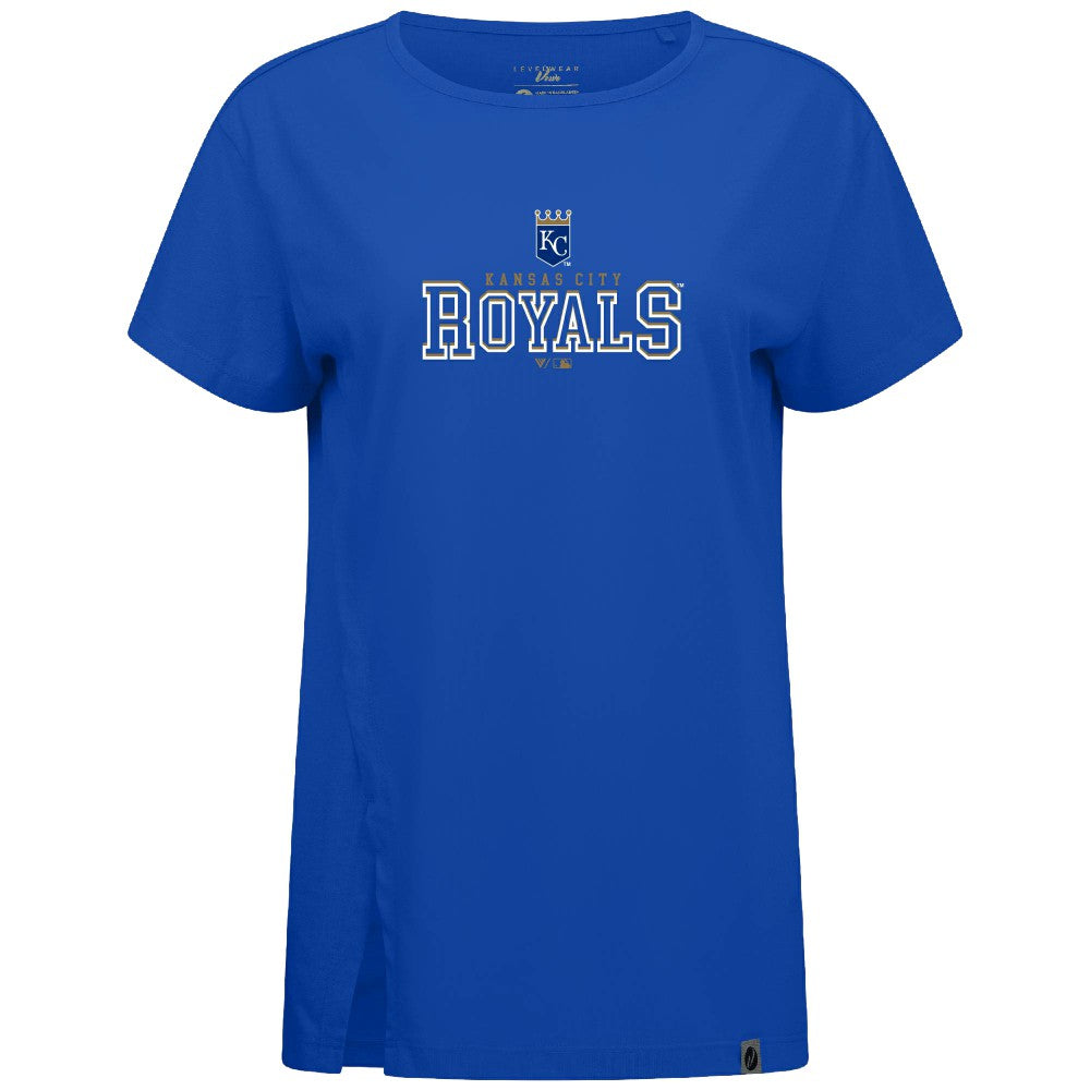 Royal Kansas City Royals Levelwear Women's Influx Journey T-Shirt
