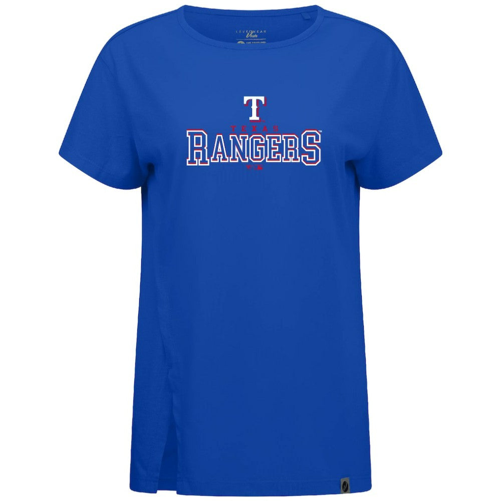 Royal Texas Rangers Levelwear Women's Influx Journey T-Shirt