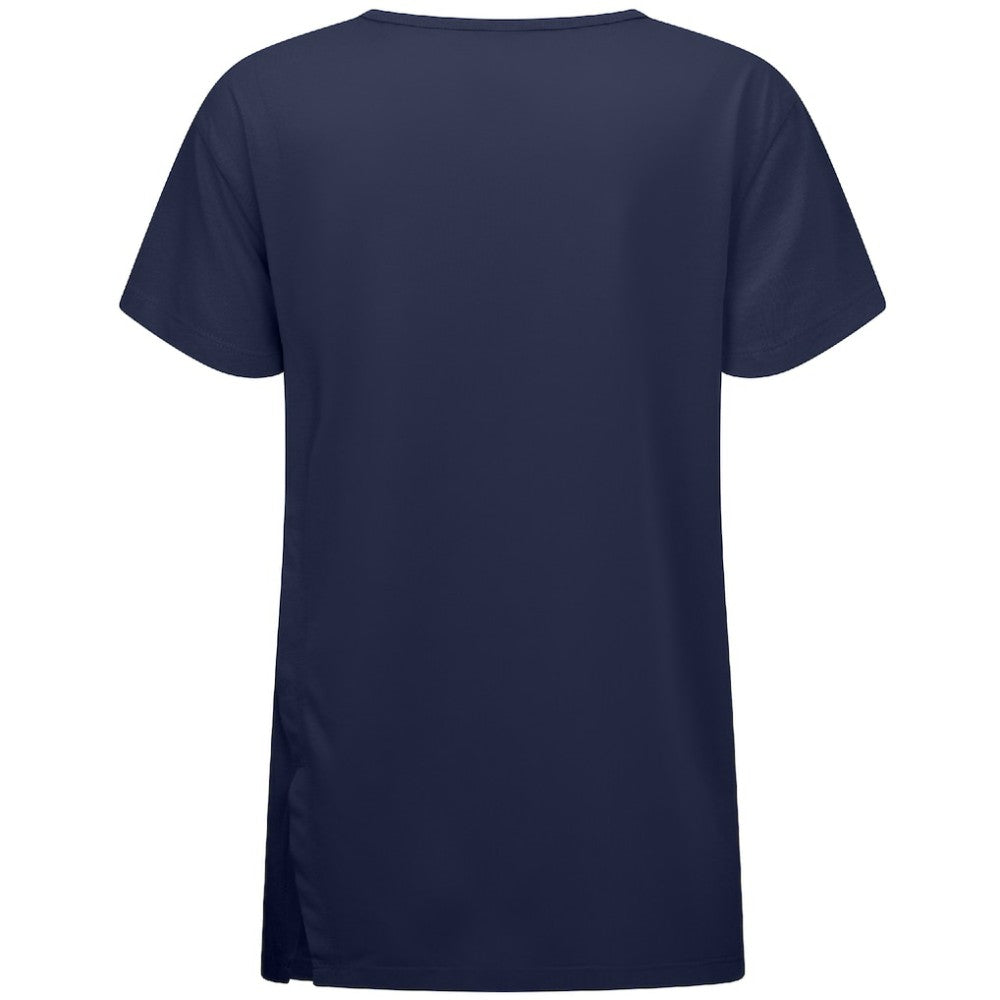 Navy Atlanta Braves Levelwear Women's Influx Journey T-Shirt