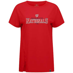 Red Washington Nationals Levelwear Women's Influx Journey T-Shirt