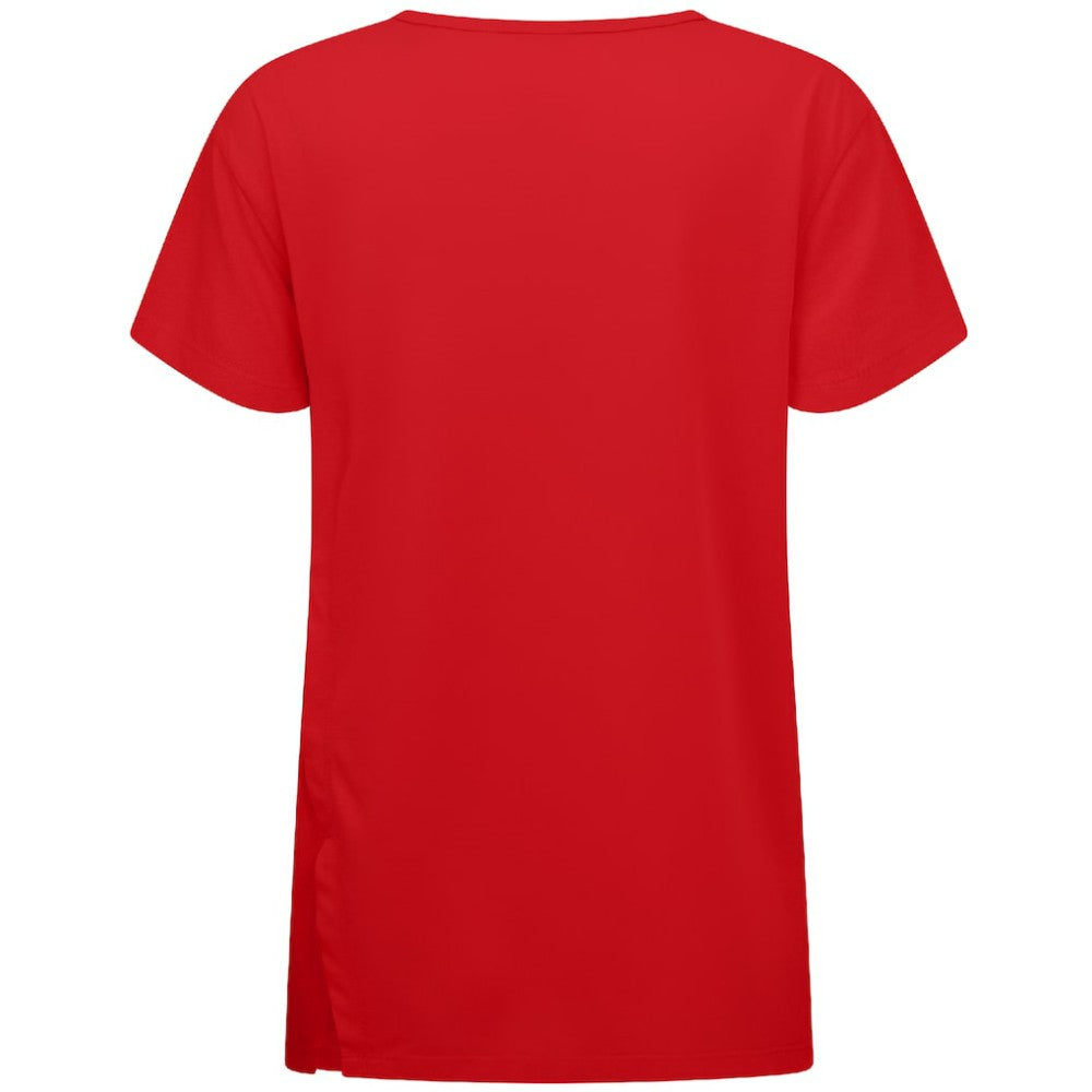Red Washington Nationals Levelwear Women's Influx Banner Arch T-Shirt