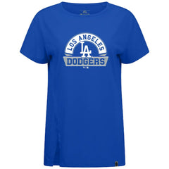 Royal Los Angeles Dodgers Levelwear Women's Influx Banner Arch T-Shirt